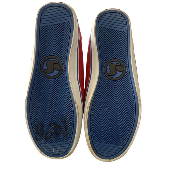 DVS SHOES DAEWON 12'S‎ SNEAKER RED AND BLUE SUEDE SZ 9.5 - Picture 5 of 7